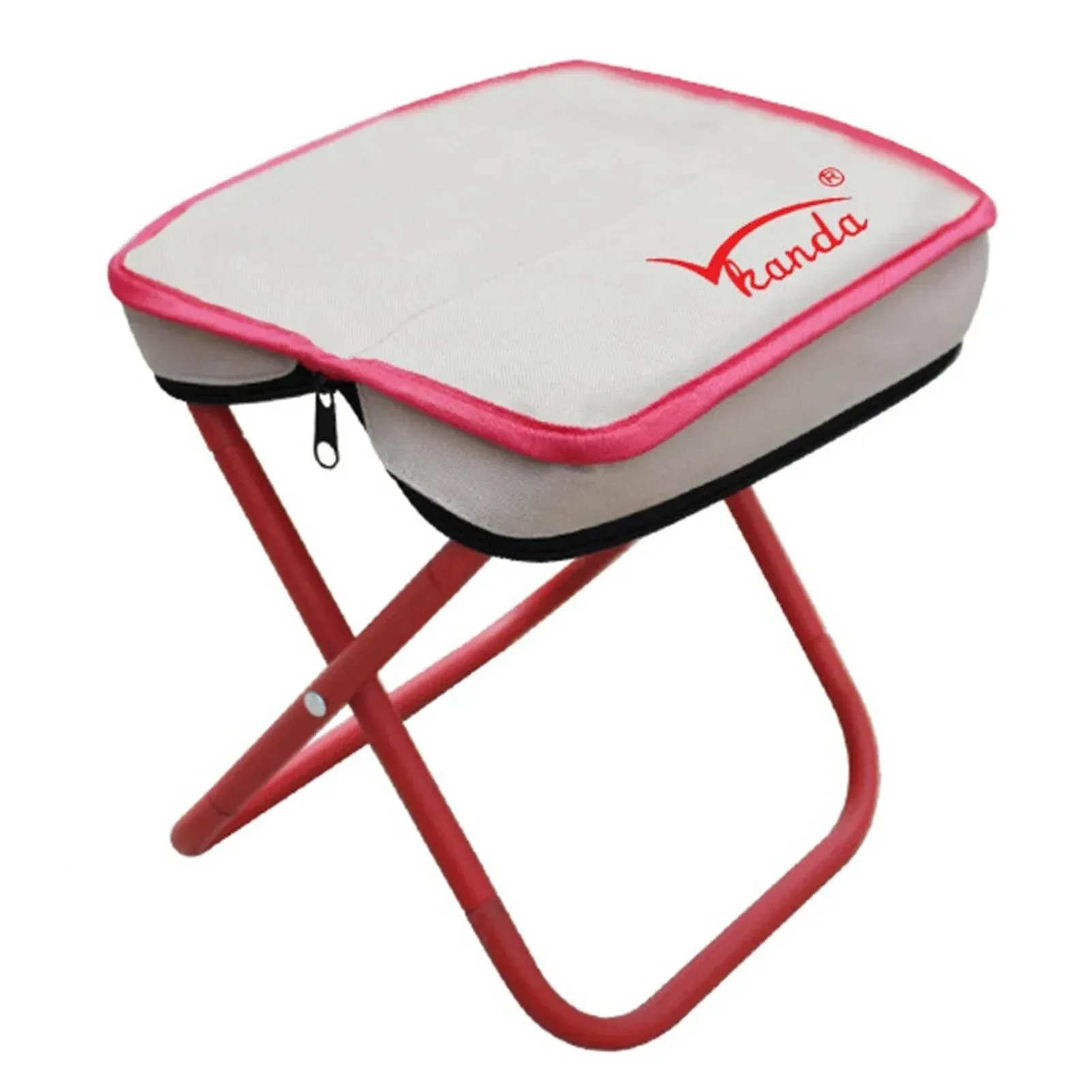 Foldable Stainless Steel Stool - Lightweight Space-Saving Design