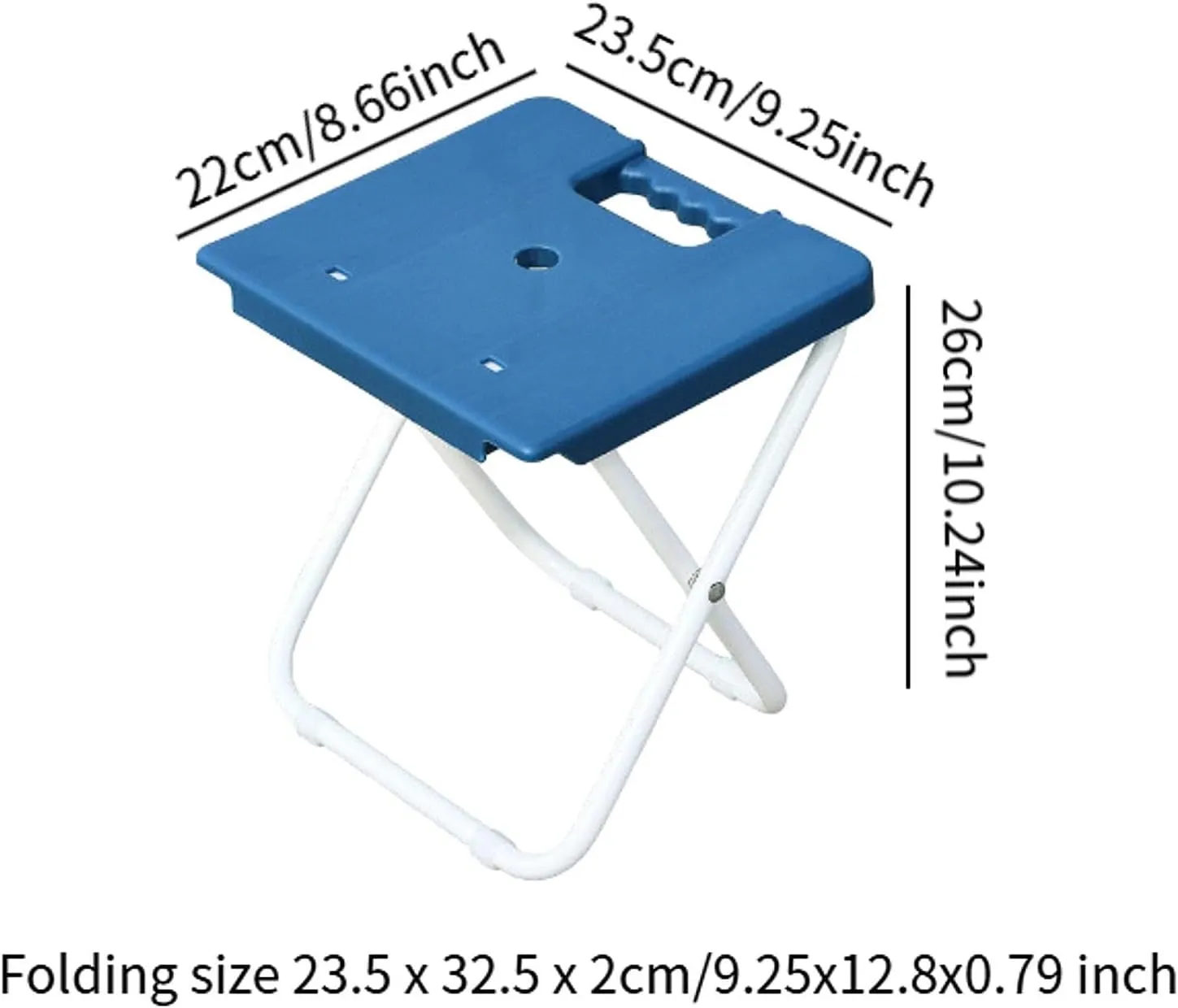 Foldable Stool Fishing Chair Multifunctional Easy to Carry Outdoor Portable Seat Train Seating Stool for Balcony Traveling