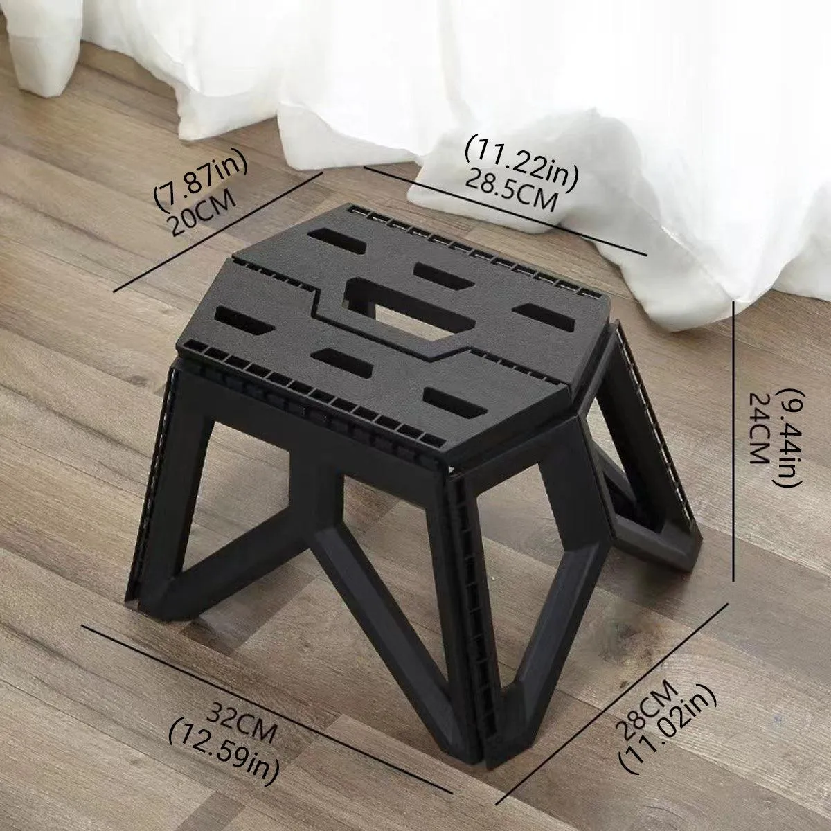Foldable Stool Portable Fishing Stool Compact Folding Small Bench Outdoor Seat