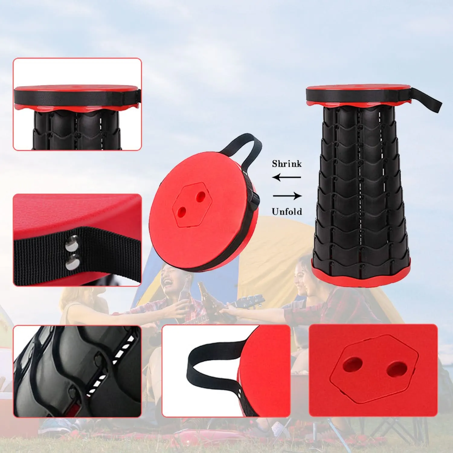 Foldable Telescopic Stool (Adults & Kids)