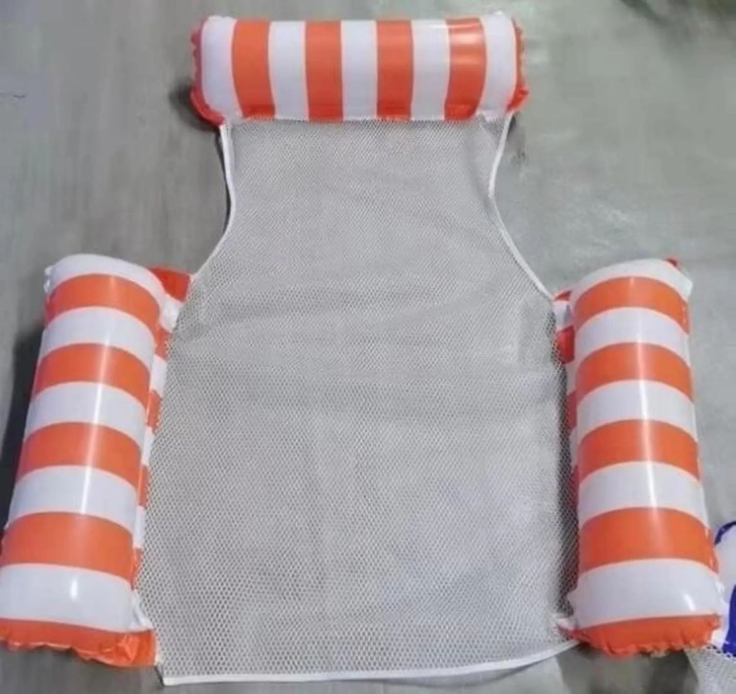 Foldable Water Inflatable Floating Bed backrest Floating Row Water Floating Chair Lounger Water Hammock for The Beach and Pool
