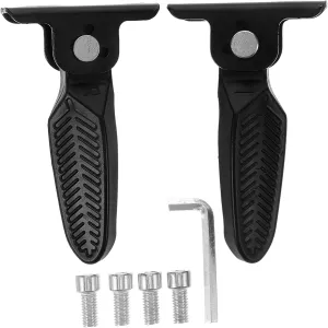 Folding Bicycle Pedals Electric Bike Foot Pegs Aluminum Construction Portable Comfortable Foot Rest Board