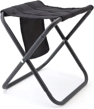 Folding Chairs Lightweight Folding Stool Outdoor Furniture Camping Tourist Seat Chair Portable Aluminum Alloy Folding Stool with Storage Bag