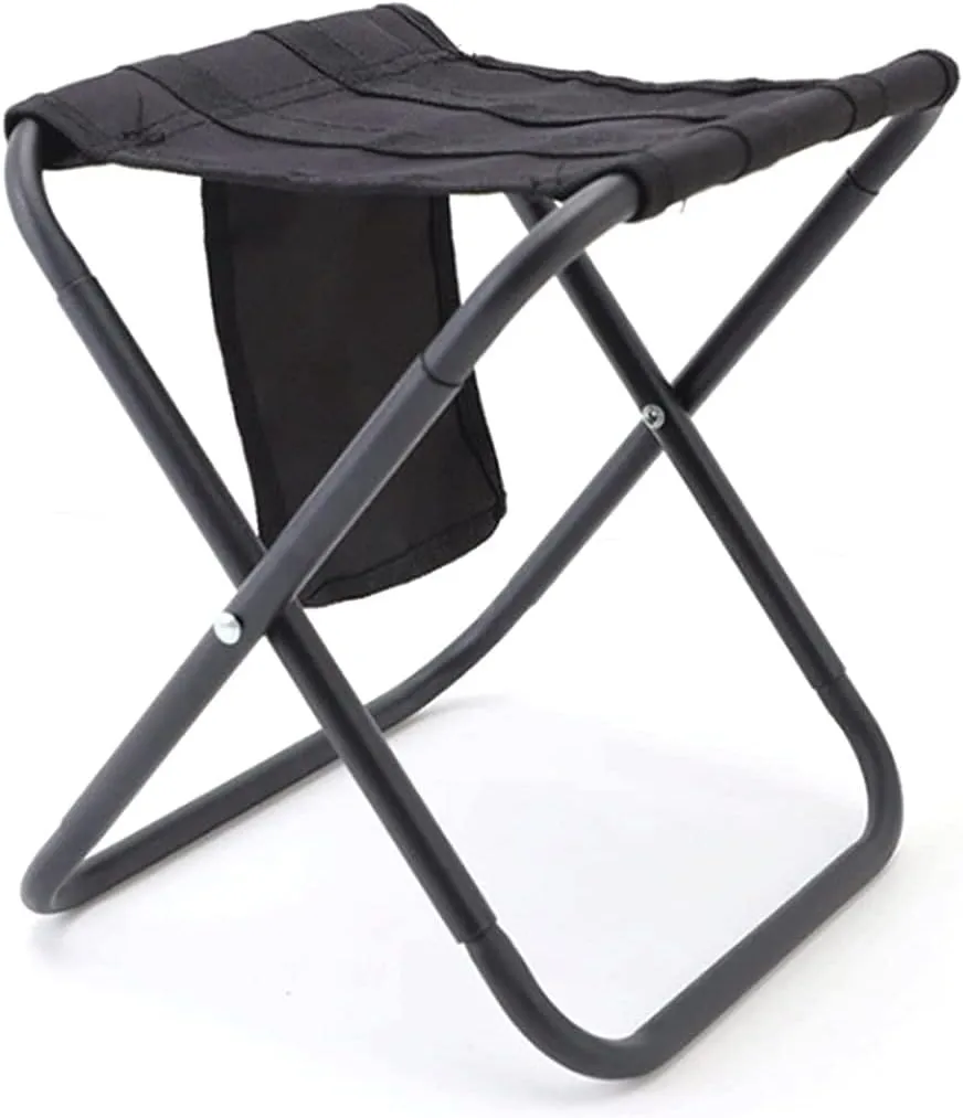 Folding Chairs Lightweight Folding Stool Outdoor Furniture Camping Tourist Seat Chair Portable Aluminum Alloy Folding Stool with Storage Bag