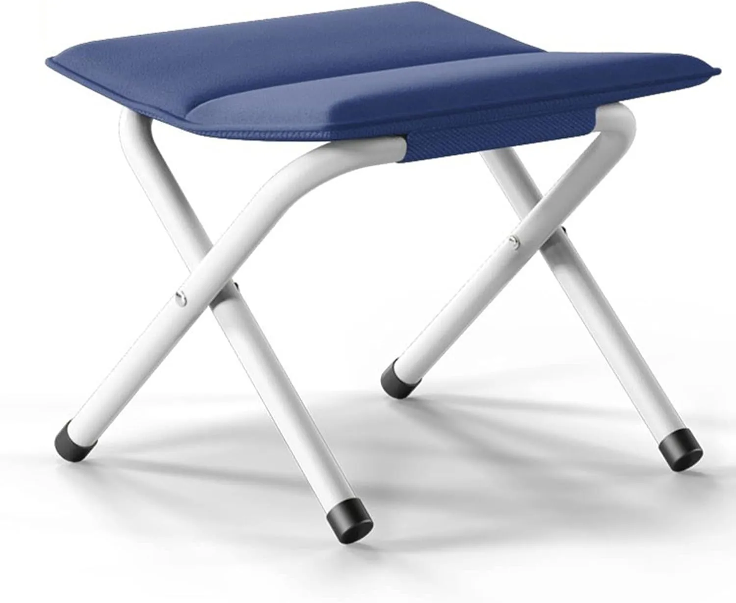 Folding Stools,Portable Folding Stool Adult Outdoor Train Small Bench, Thick Folding Stool-Camping Stools Folding Step Stool Fishing Stool,34X33X33cm (Blue)