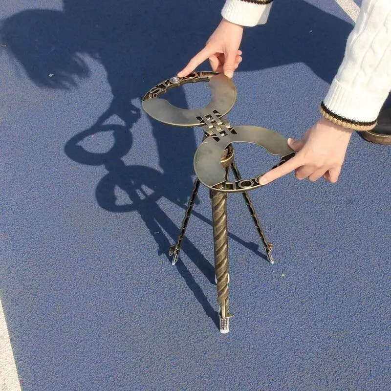 Folding Walking Stick Stool - Outdoor Support Seat