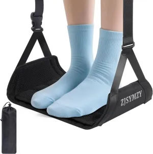 Foot Hammock for Plane Travel,Anti-Squeeze Airplane Foot Rest with Extended Adjustment Strap, Leg Hammock for Airplane Travel Essentials,Plane Foot Hammock to Relax Your Feet