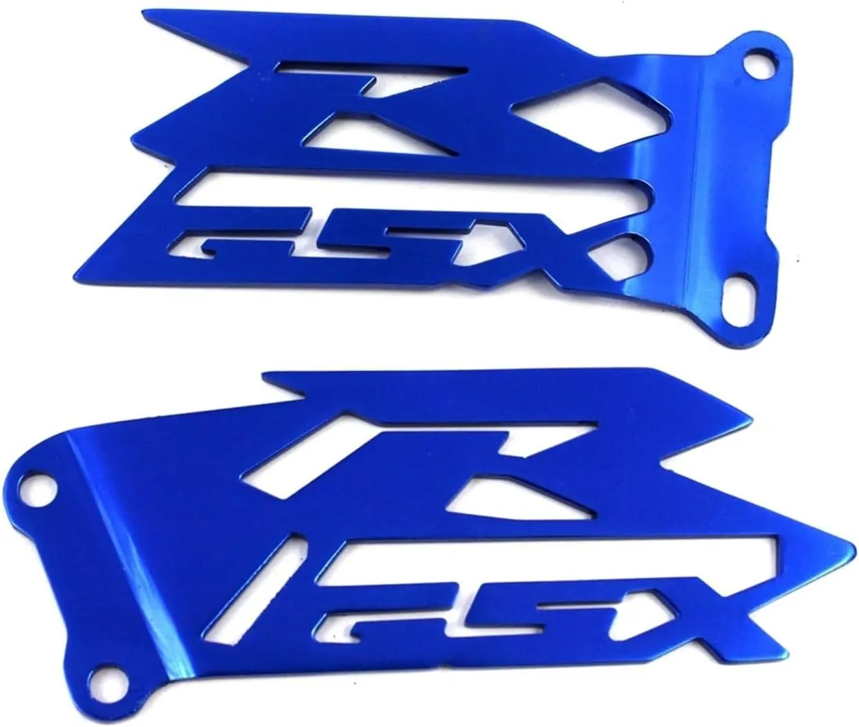 Foot Peg Heel Plates Guard Compatible With GSXR 600 750 2006-2016 GSXR 1000 2003-2016 Motorcycle Aluminum(Blue)