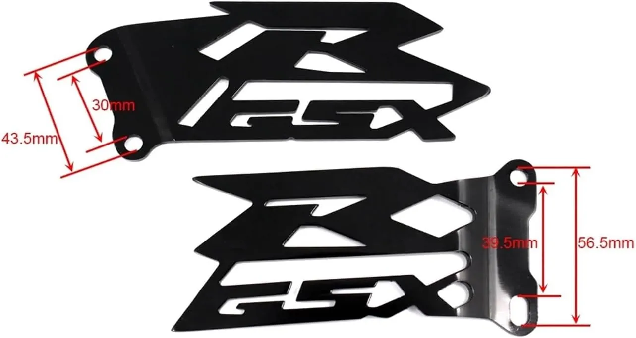 Foot Peg Heel Plates Guard Compatible With GSXR 600 750 2006-2016 GSXR 1000 2003-2016 Motorcycle Aluminum(Blue)