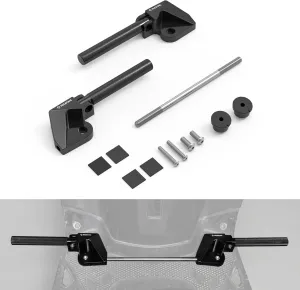 Foot Pegs Footpegs Footrests Foot Compatible with Yamaha YW 125, BWS 125, ZUMA 125 2016-2021, Black