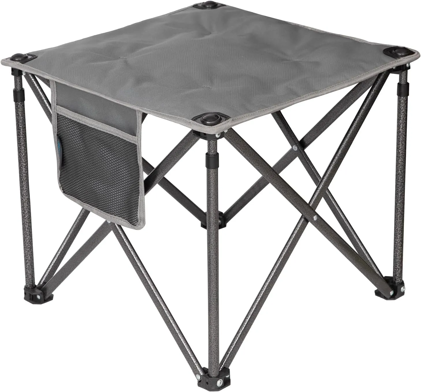 FUNDANGO Camping Folding Stool, Oversized Camp FStools Padded Outdoor Chair Foldable Footrest for Gardening Fishing Hiking Backpacking Travel with Carry Bag (Navy/Grey)