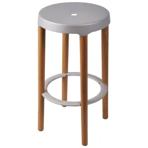 Fuso Counter Stool Alu|Oak
