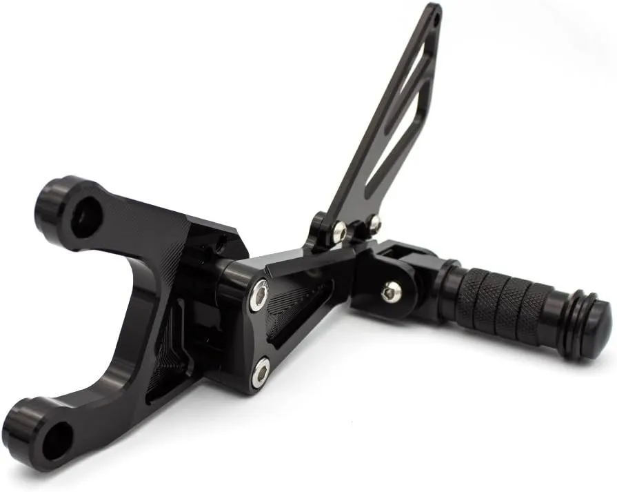 FXCNC CNC CNC Billet Motorcycle Adjustable Rearsets Foot Pegs Rear Set Compatible with Benelli TNT 125 135 TNT125 TNT135 BJ125 2016 2017 2018 2019 2020 2021