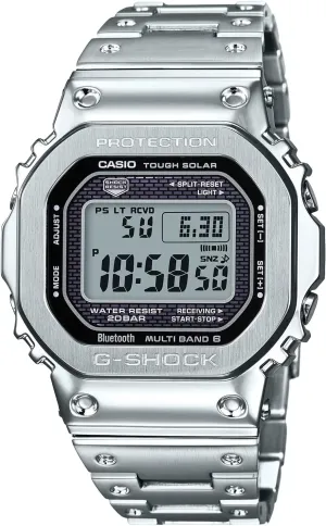 G-Shock by Casio Men's Standard Digital GMW-B5000-D1 Watch Silver, Silver, Modern