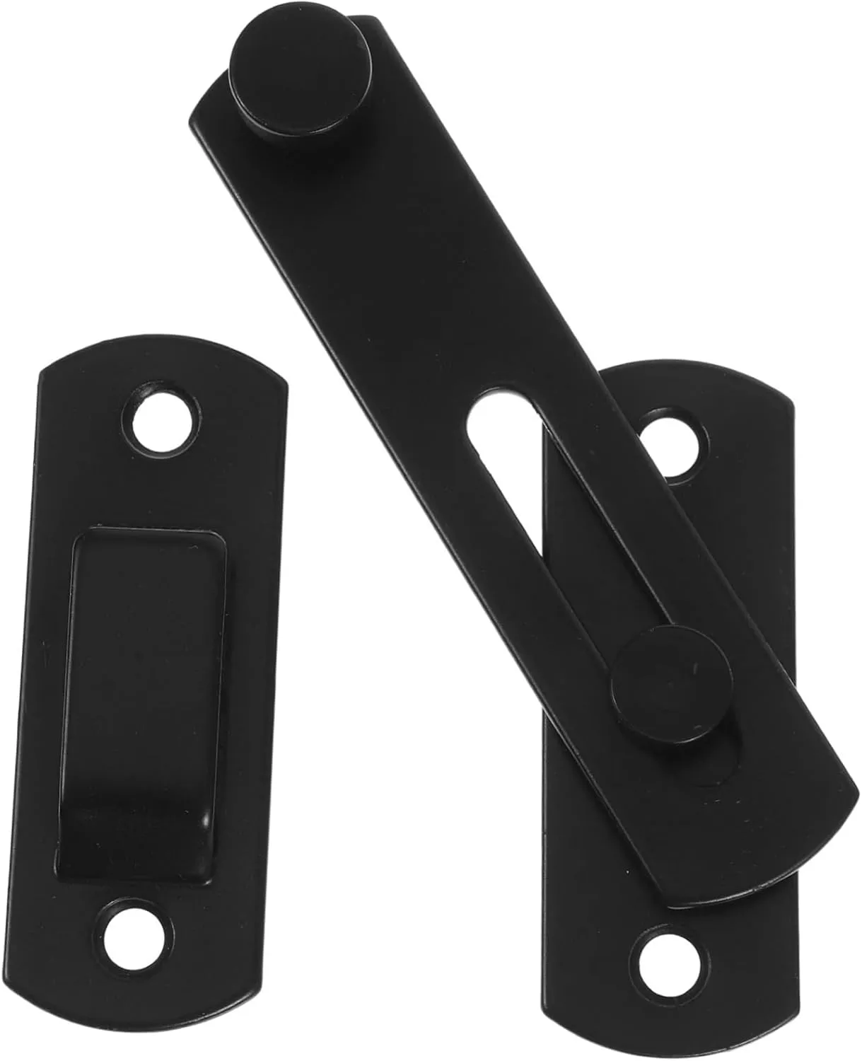 Gadpiparty Anti-Theft Lock Sliding Closet Door Lock Gate Locks for Outdoor Fence Hotel Door Locks for Travelers Security Sliding Barn Door Latch Lock Gate Bolt Latch Carbon Steel Black