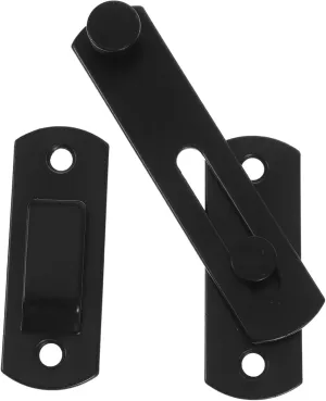 Gadpiparty Anti-Theft Lock Sliding Closet Door Lock Gate Locks for Outdoor Fence Hotel Door Locks for Travelers Security Sliding Barn Door Latch Lock Gate Bolt Latch Carbon Steel Black