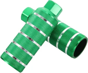 GALPADA 1 Pair Aluminum Alloy Bike Pegs Non Slip Rear Foot Pegs for Mountain and Road Bicycles Durable Compact Detachable Cycling Accessories for Enhanced Safety