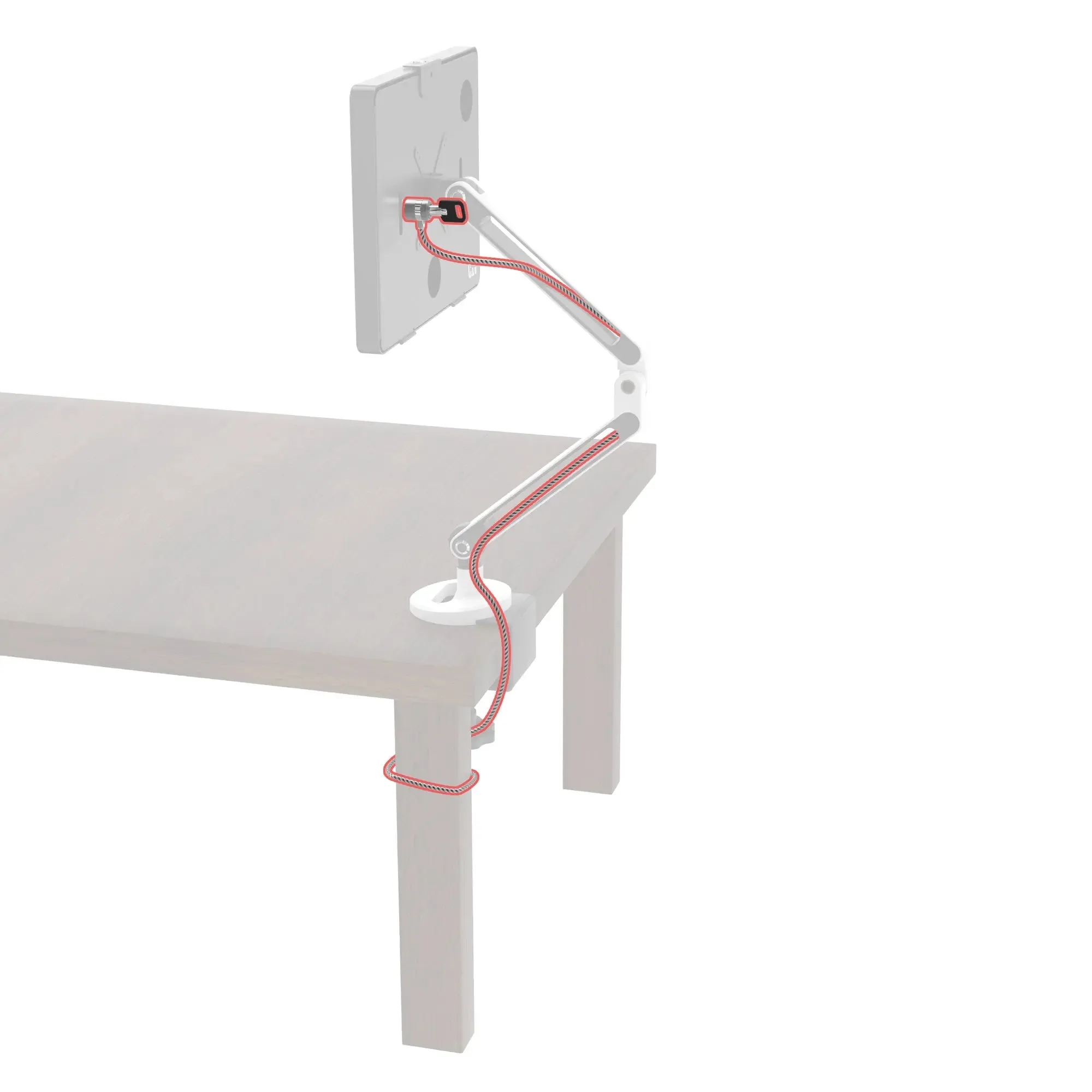 Galvanized Steel Cable 3.8' Lock Add-On for CTA Mounts