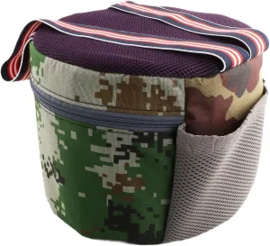 Garden Stool, Camping Seat, Wearable Easy to Carry, Footstool, Weeding Chair for Backyard Travel,Outdoor Activities,Farmhouse, Red
