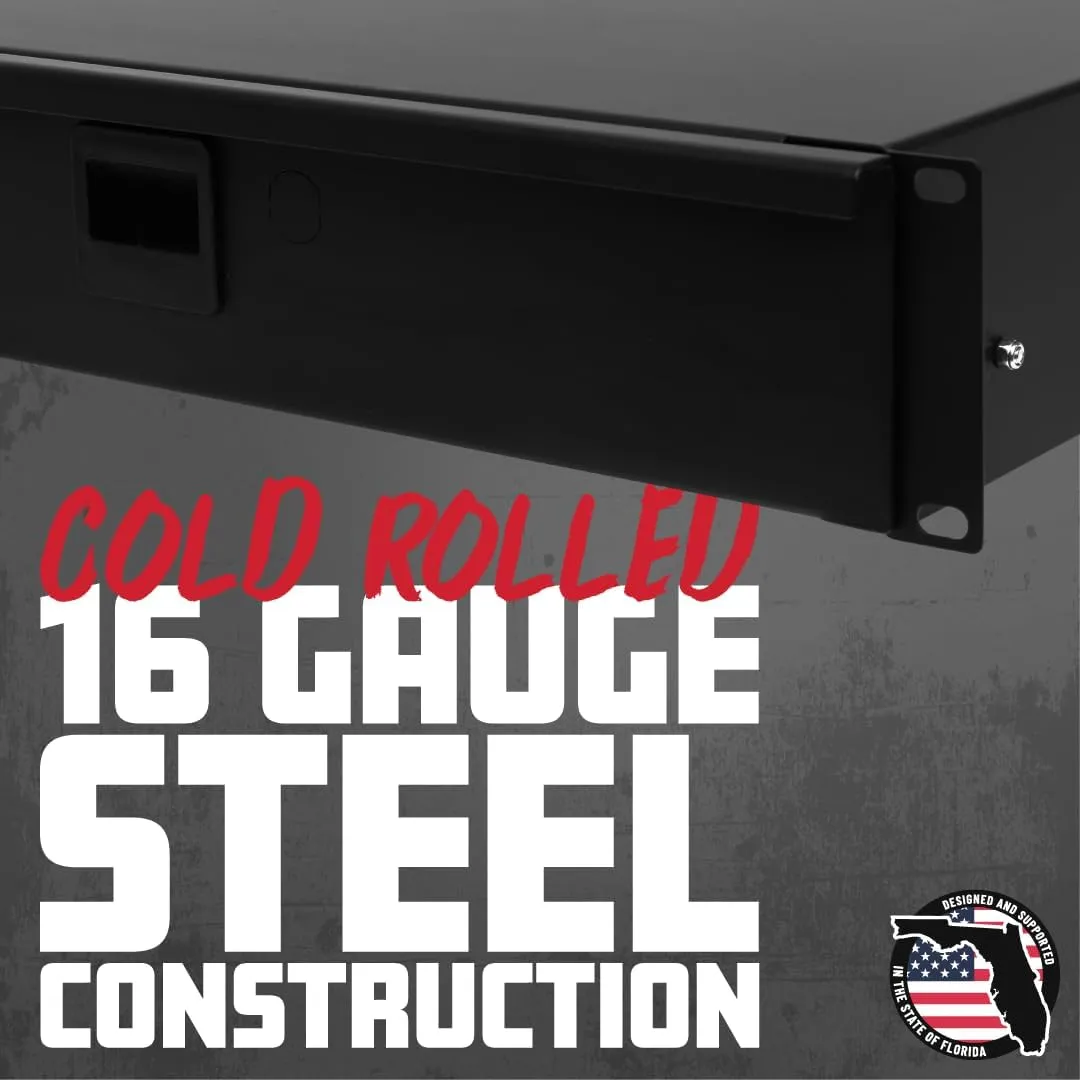 Gator Rackworks Standard 3U Rack Mount Drawer with Foam Interior and Lock, 14.2" Deep (GRW-DRWDF3)