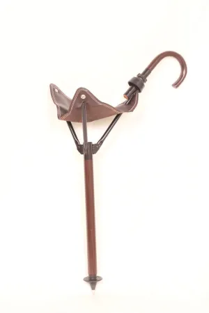 Genuine Leather Camping Stool | Folding Shooting Stick