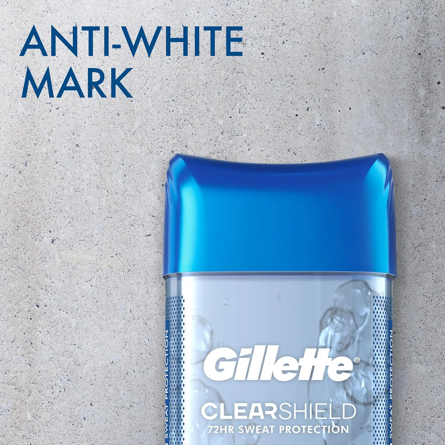 Gillette Antiperspirant and Deodorant for Men, 72hr Sweat & Odor Protection, Long Lasting Freshness, Anti-White Mark Technology, Clear Gel, Power Rush Scent, 3.8 oz (Pack of 2)