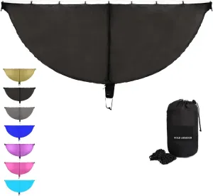 Gold Armour Hammock Bug Net, Mosquito Net Bugs - Premium Mesh Netting, Guardian of No See Um and Insects - Perfect Equipment Gear Accessories for Your Double Hammocks and Single Hammock (Black)