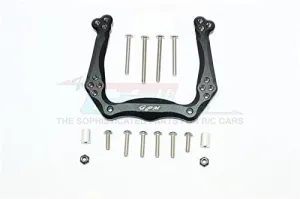 GPM For Traxxas Slash Pro 2WD Short-Course Truck Upgrade Parts Aluminum Adjustable Front Damper Mount - 1Pc Set Black