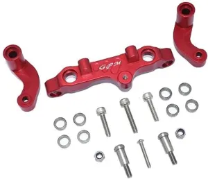 GPM Racing Aluminum Steering Arms Red : 1/5 8S BLX Kraton & Outcast
