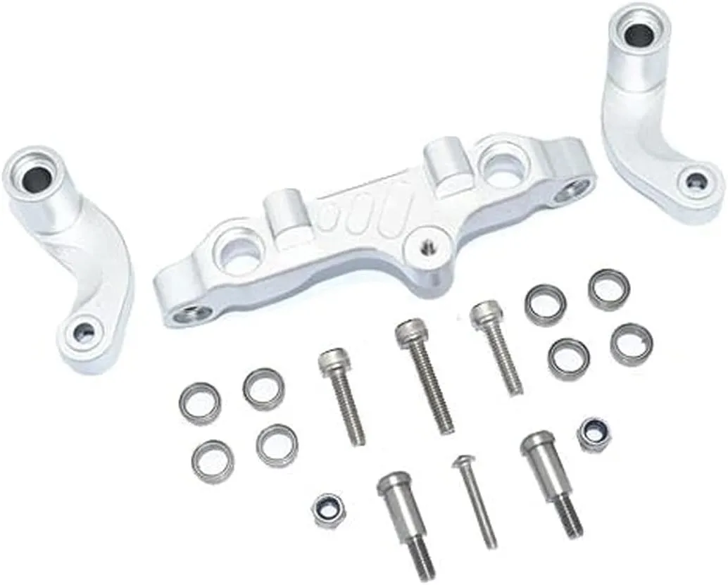 GPM Racing Aluminum Steering Arms Silver : 1/5 8S BLX Kraton & Outcast