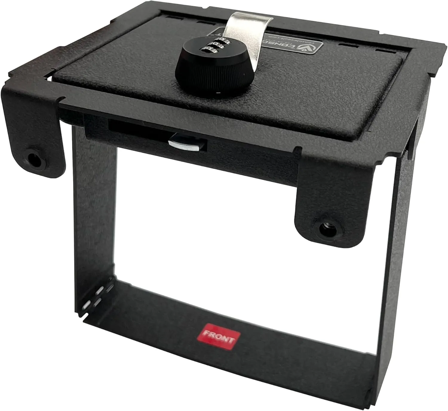 Gun Vault Heavy Gauge Steel Center Console Gun Safe for Ford Ranger 2019-2023 with Superior Triple Guard Locking System™ and Drill-Resistant Locks, Easy Installation (3 Digit Lock)