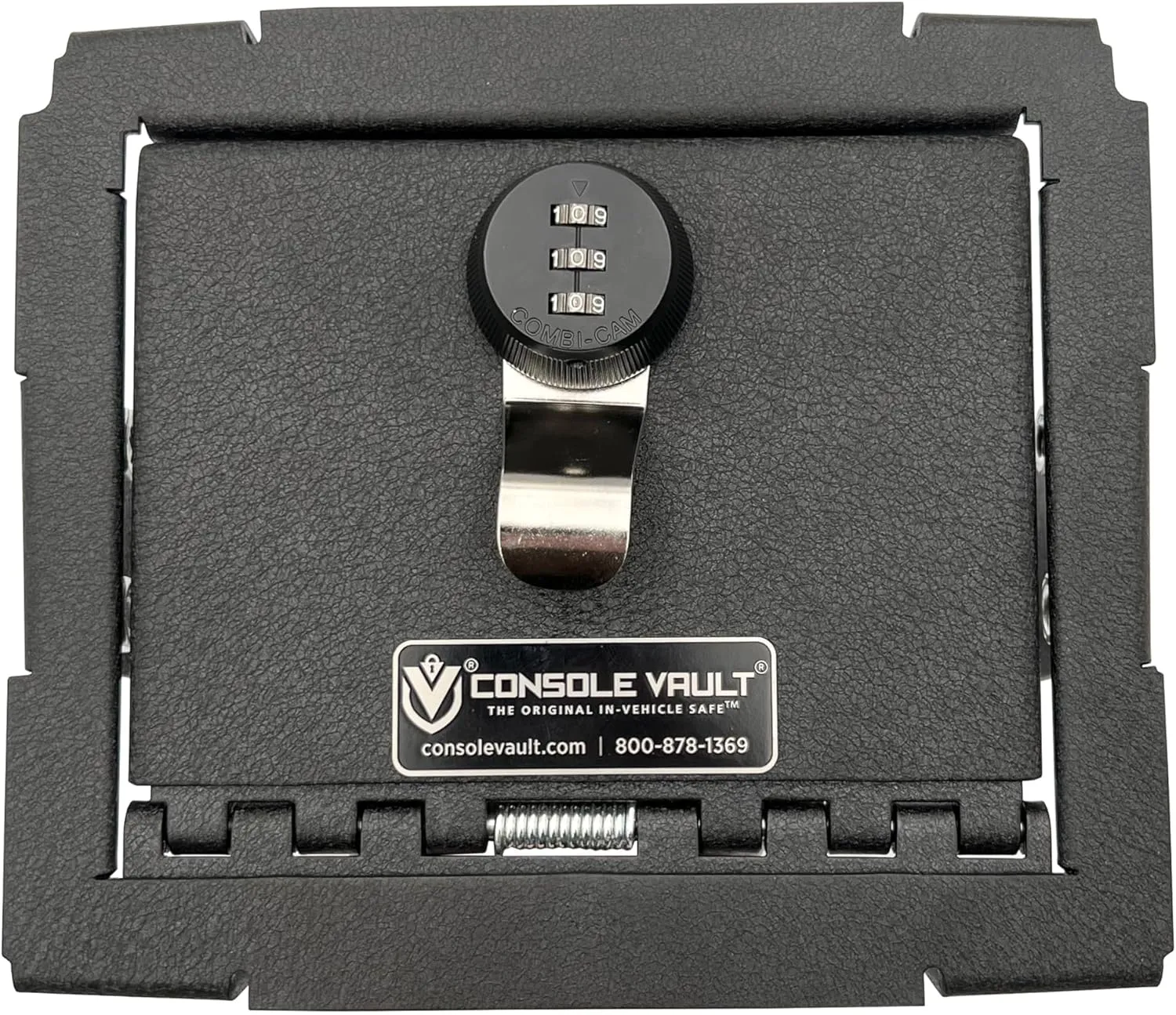 Gun Vault Heavy Gauge Steel Center Console Gun Safe for Ford Ranger 2019-2023 with Superior Triple Guard Locking System™ and Drill-Resistant Locks, Easy Installation (3 Digit Lock)