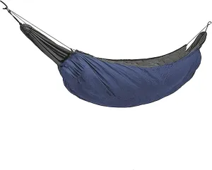 Hamaca Camping Hammock Underquilt Thickened Insulation Foldable Travel Hammock Windproof Winter Warmer Hammock for Camping Courtyard Garden Field Accessories, 230*110CM, Blue