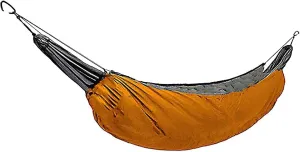 Hamaca Camping Hammock Underquilt Thickened Insulation Foldable Travel Hammock Windproof Winter Warmer Hammock for Camping Courtyard Garden Field Accessories, 230*110CM, Orange