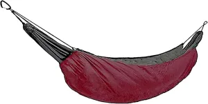 Hamaca Camping Hammock Underquilt Thickened Insulation Foldable Travel Hammock Windproof Winter Warmer Hammock for Camping Courtyard Garden Field Accessories, 230*110CM, Wine Red