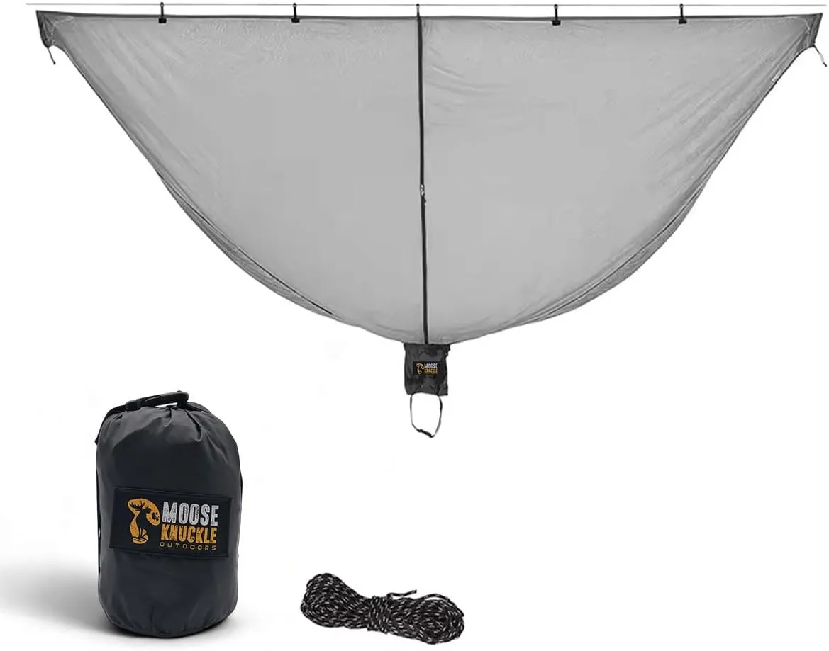 Hammock Bug Net - Portable Mosquito Net for Hammock - Fits All Hammocks - Double Sided Dual Zippers for Easy Access