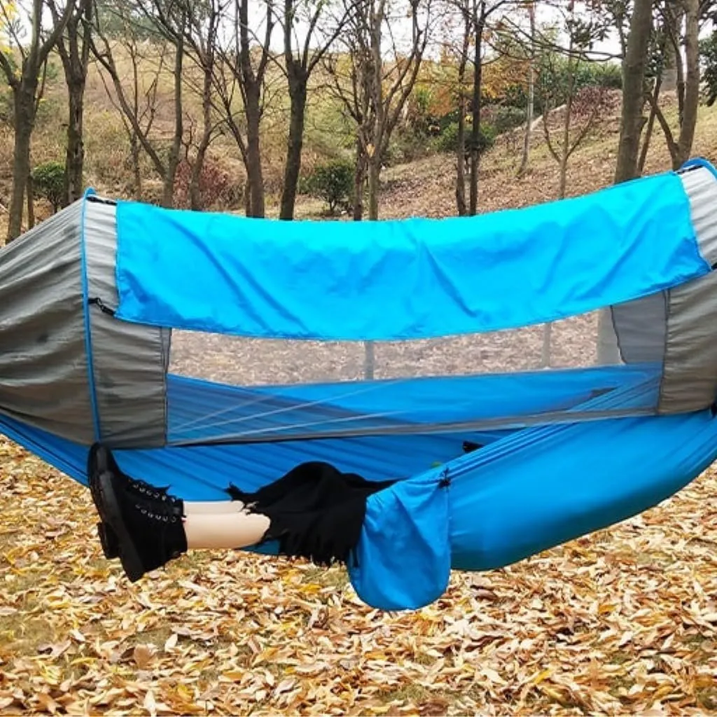 Hammock Canopy Mosquito Net Hammock Set Tent Parachute Cloth Camping Automatic Anti-Mosquito Mosquito Net Hammock Hammocks for Outside