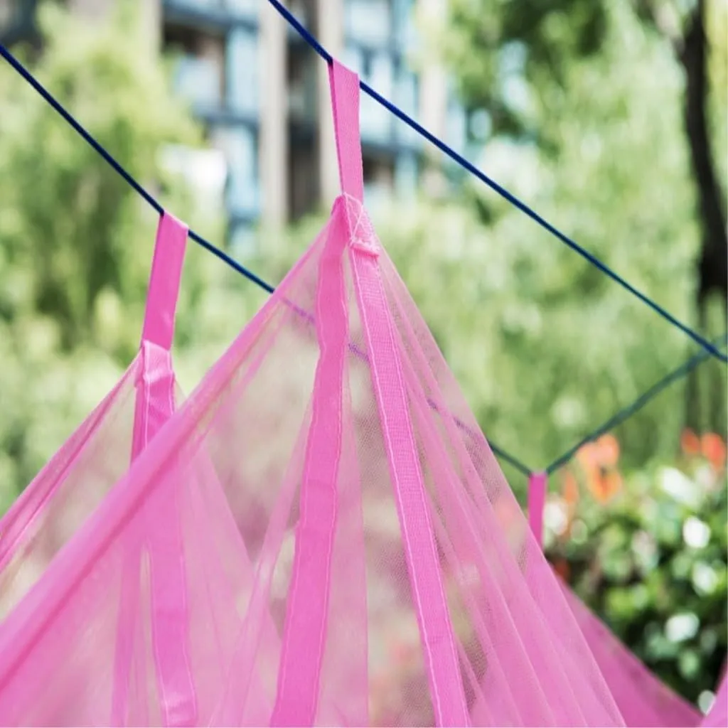 Hammock Mosquito Net Hammock Double Outdoor Anti-Mosquito Parachute Cloth Swing Outdoor Sleeping Hanging Tree Camping Hammocks for Outside(Green)