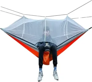 Hammock Multifunctional Outdoor Hammocks, with Mosquito Net, Enjoy a Comfortable Camping Time Hammocks for Outside(Gray)