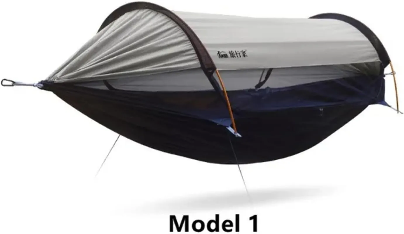 Hammock Outdoor Anti roll and Anti Mosquito Hammock Double Person Sunshade Camping Hammock with Mosquito net