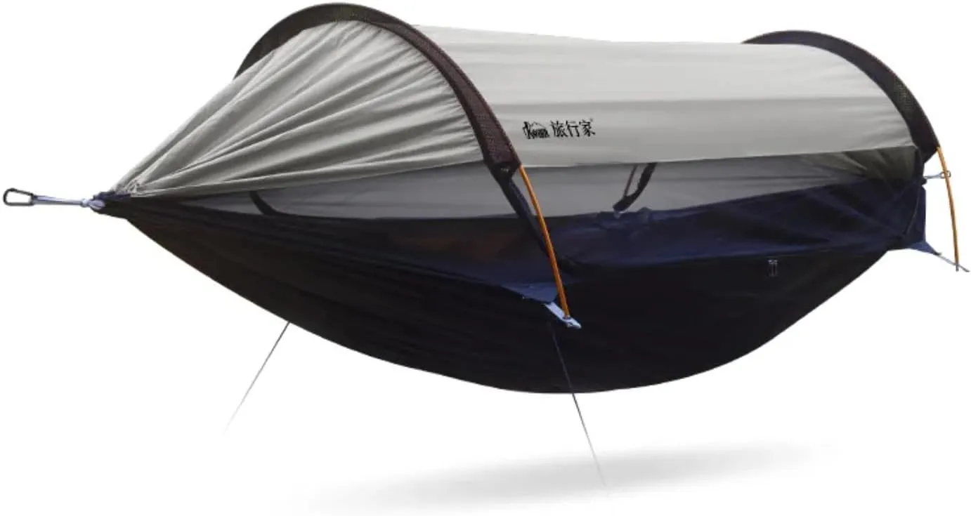 Hammock Outdoor Anti roll and Anti Mosquito Hammock Double Person Sunshade Camping Hammock with Mosquito net