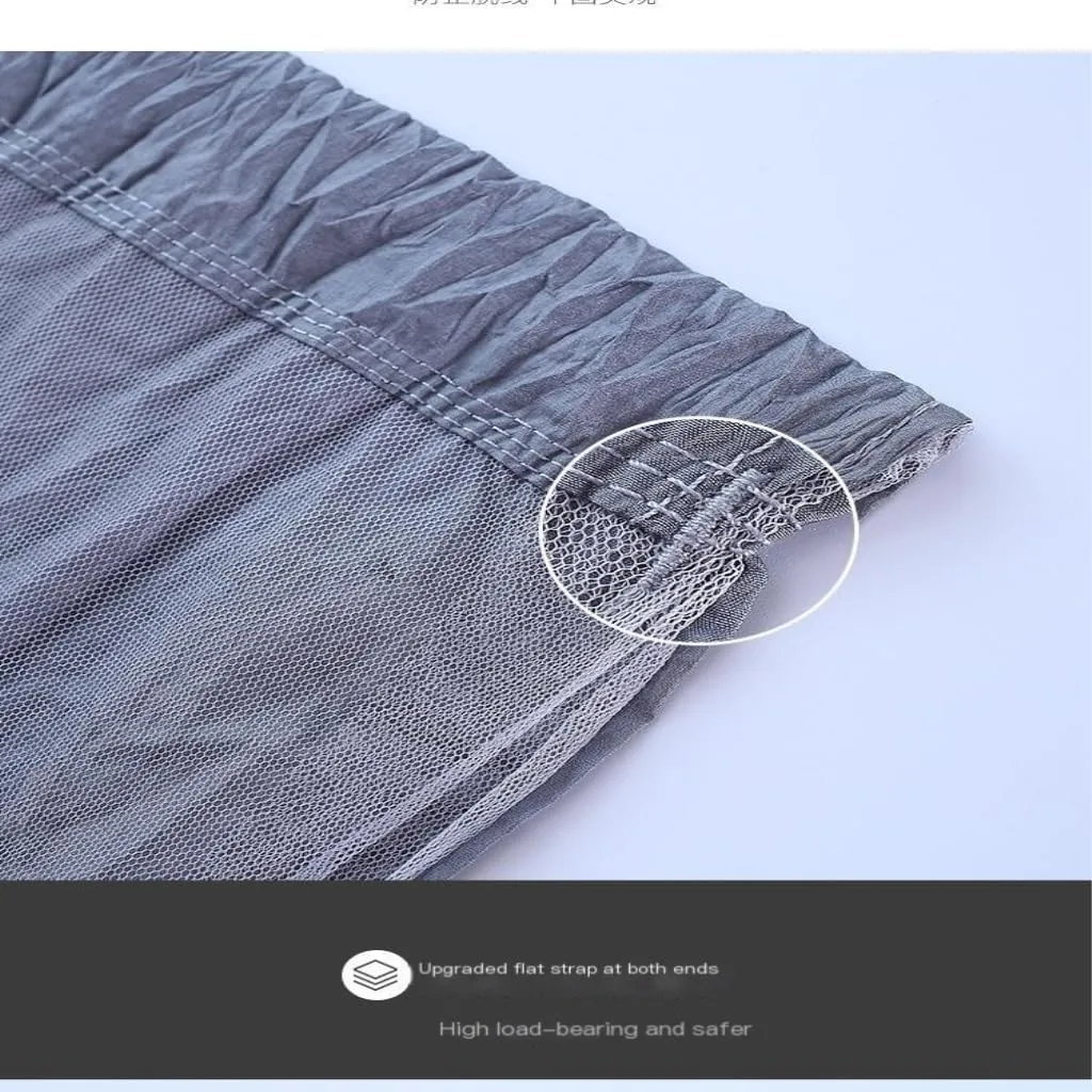 Hammock Outdoor Camping Mosquito Net Hammock Nylon Parachute Cloth Hammock with Mosquito Net Outdoor Swing Hammock Hammocks for Outside(B)