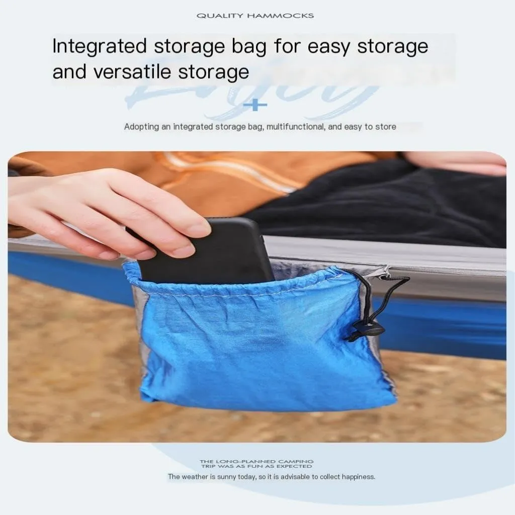 Hammock Outdoor Portable Camping Single Double Mosquito Net Hammock Anti-Mosquito Camping Mesh Mosquito Net Hammock Hammocks for Outside(B)