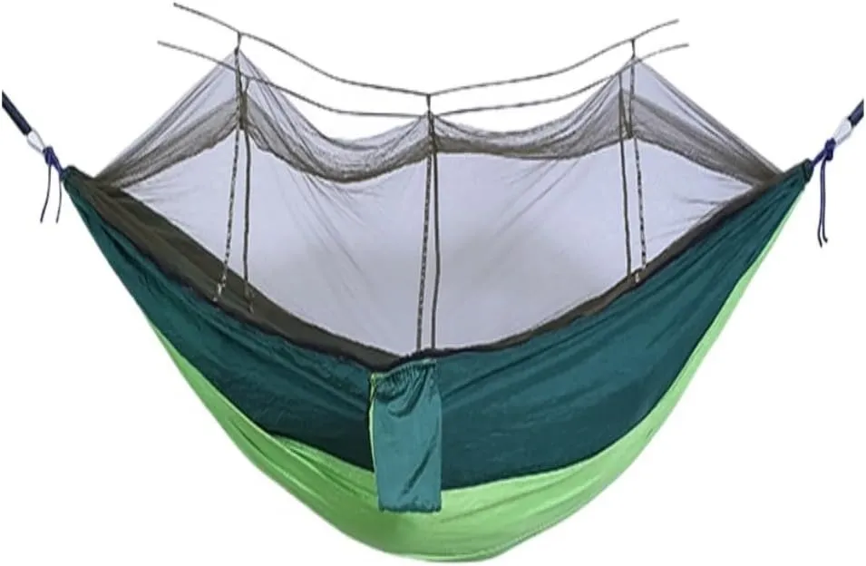 Hammock Outdoor Portable Camping Single Double Mosquito Net Hammock Anti-Mosquito Camping Mesh Mosquito Net Hammock Hammocks for Outside(B)