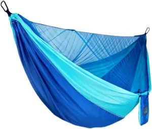 Hammocks Hammock Parachute Cloth Outdoor Anti-Rollover Camping Huwai Swing with Mosquito Net Net Bed Outdoor Adult Camping Hammocks(D)