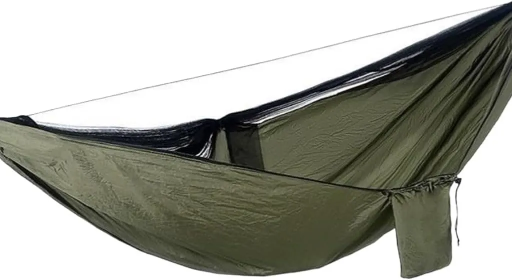 Hammocks Mosquito Net Automatic Quick Opening Anti-Mosquito Hammock Outdoor Double Parachute Mosquito Net Hammock Camping Hammocks(C)