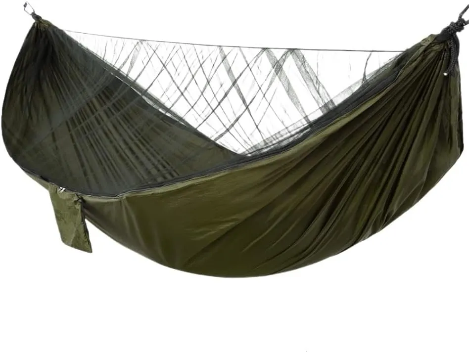 Hammocks Mosquito Net Automatic Quick Opening Anti-Mosquito Hammock Outdoor Double Parachute Mosquito Net Hammock Camping Hammocks(C)