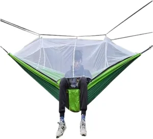 Hammocks Multifunctional Outdoor Hammocks, with Mosquito Net, Enjoy a Comfortable Camping Time Camping Hammocks(White)