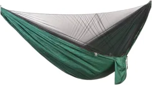 Hammocks Outdoor Camping Quick-Open Mosquito Net Hammock 210T Nylon Hammock with Mosquito Net Outdoor Swing Hammock Camping Hammocks(Green)