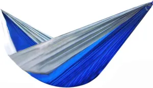Hammocks Outdoor Hammock Light Parachute Cloth Hammock Outdoor Single Double Camping Leisure Hammock, Small, Blue